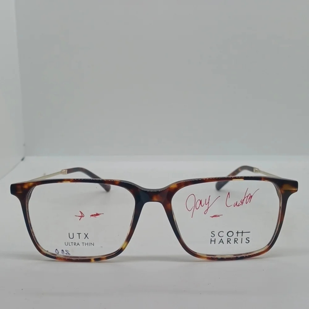 NWT MEN'S SCOTT HARRIS EYEGLASS FRAMES 006 TORTOISE